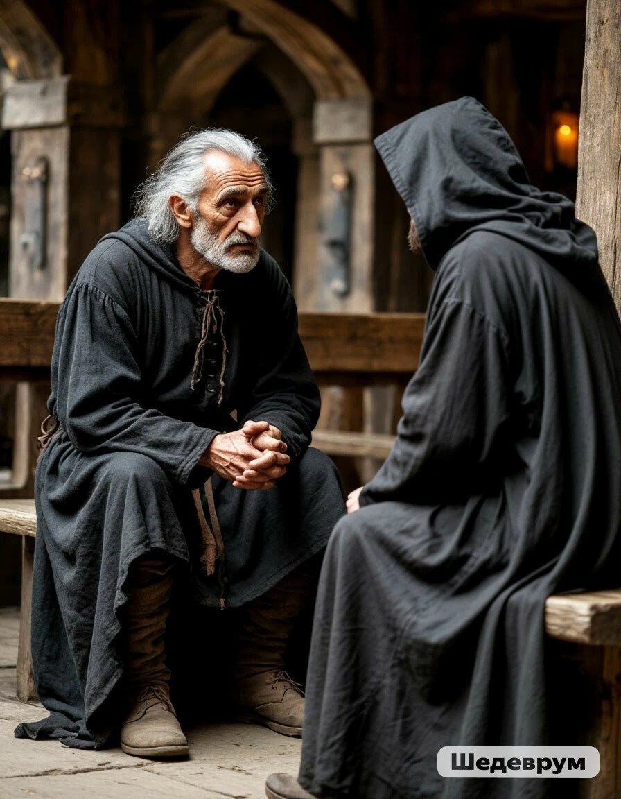 Главарь беседует с незнакомцем