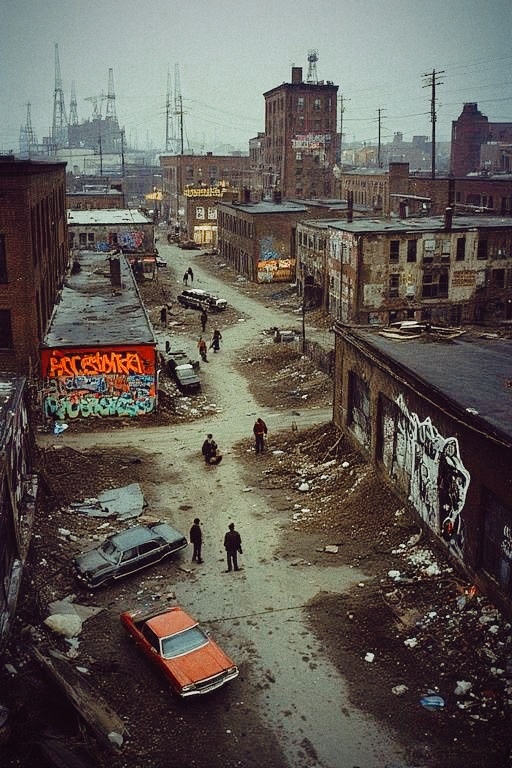 Город в хаосе.