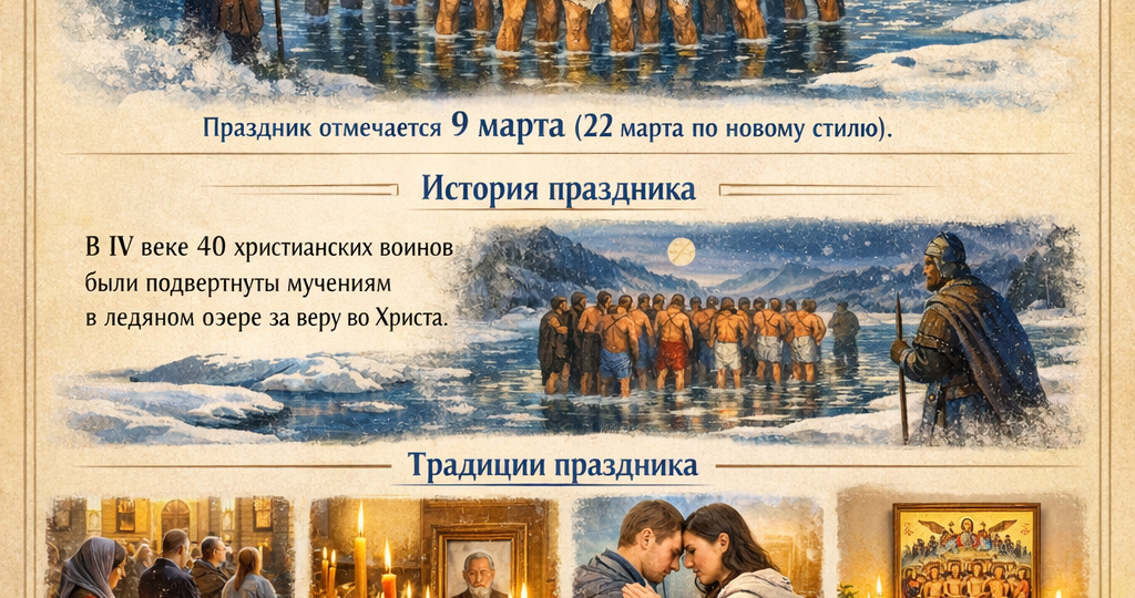 40 мучеников Севастийских: история праздника и традиции