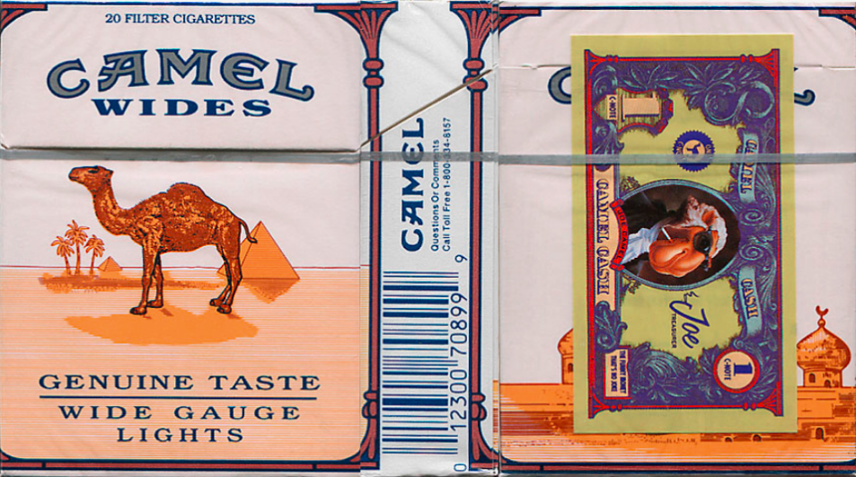 Эти псевдо-деньги можно было использовать определенным образом. Но только не на покупку сигарет "Кэмэл"