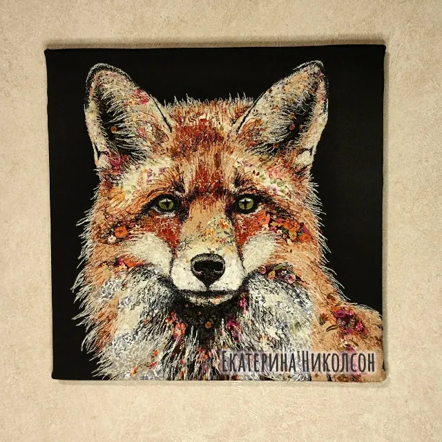 пиктуральная вышивка Екатерины Николсон