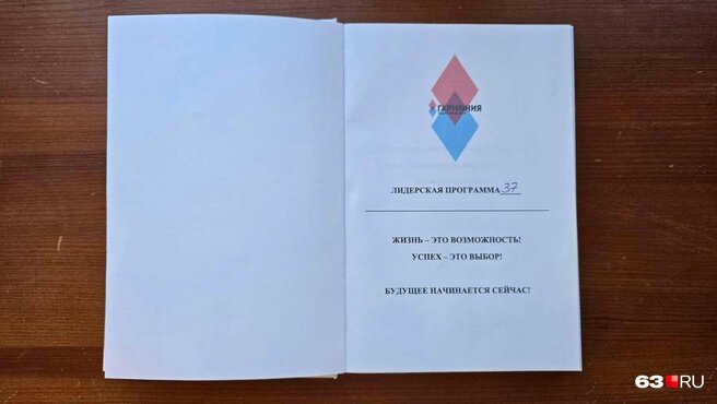 Это сценарий, по которому разыгрывался весь спектакль под названием «личностный рост»Источник:читатель 63.RU