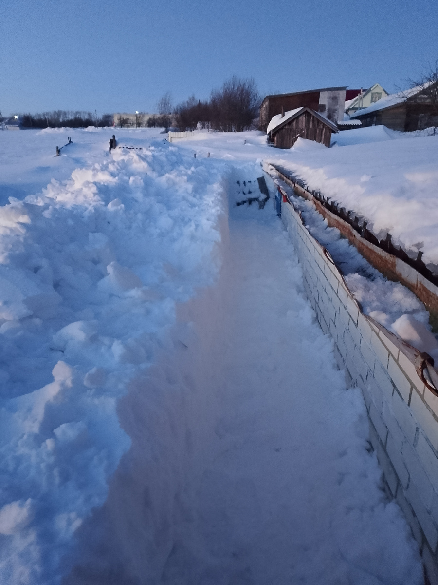 Вот столько снега 