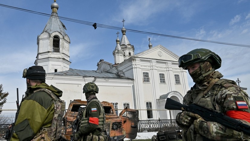     Российские военные в освобождённой Судже РИА Новости Станислав Красильников