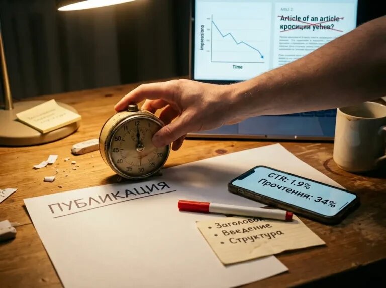    Окно первых 48 часов: структура и правки повышают CTR и дочитывания. "Kontenium"