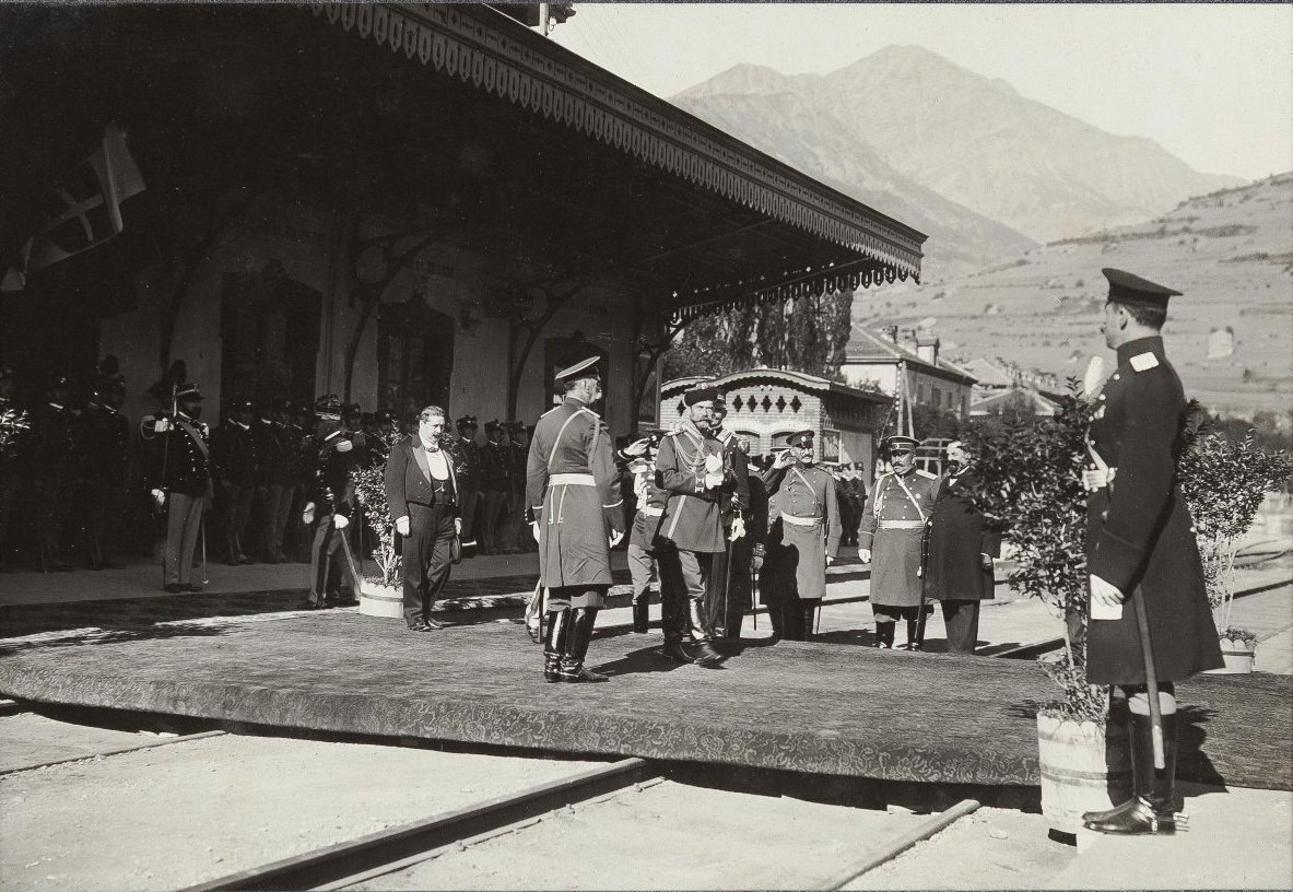 Италия. Ракониджи. Император Николай II. 1909г