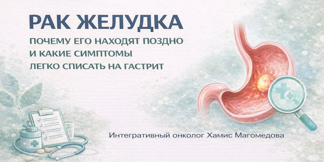 Рак желудка: почему его находят поздно и какие симптомы легко списать на гастрит