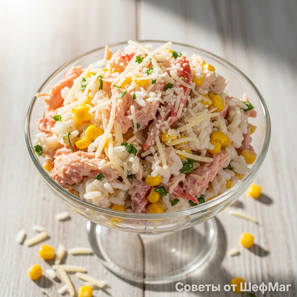 Милые дамы, посмотрите на эту текстуру — рис рассыпчатый, а крабовое мясо выглядит нежнее облака.