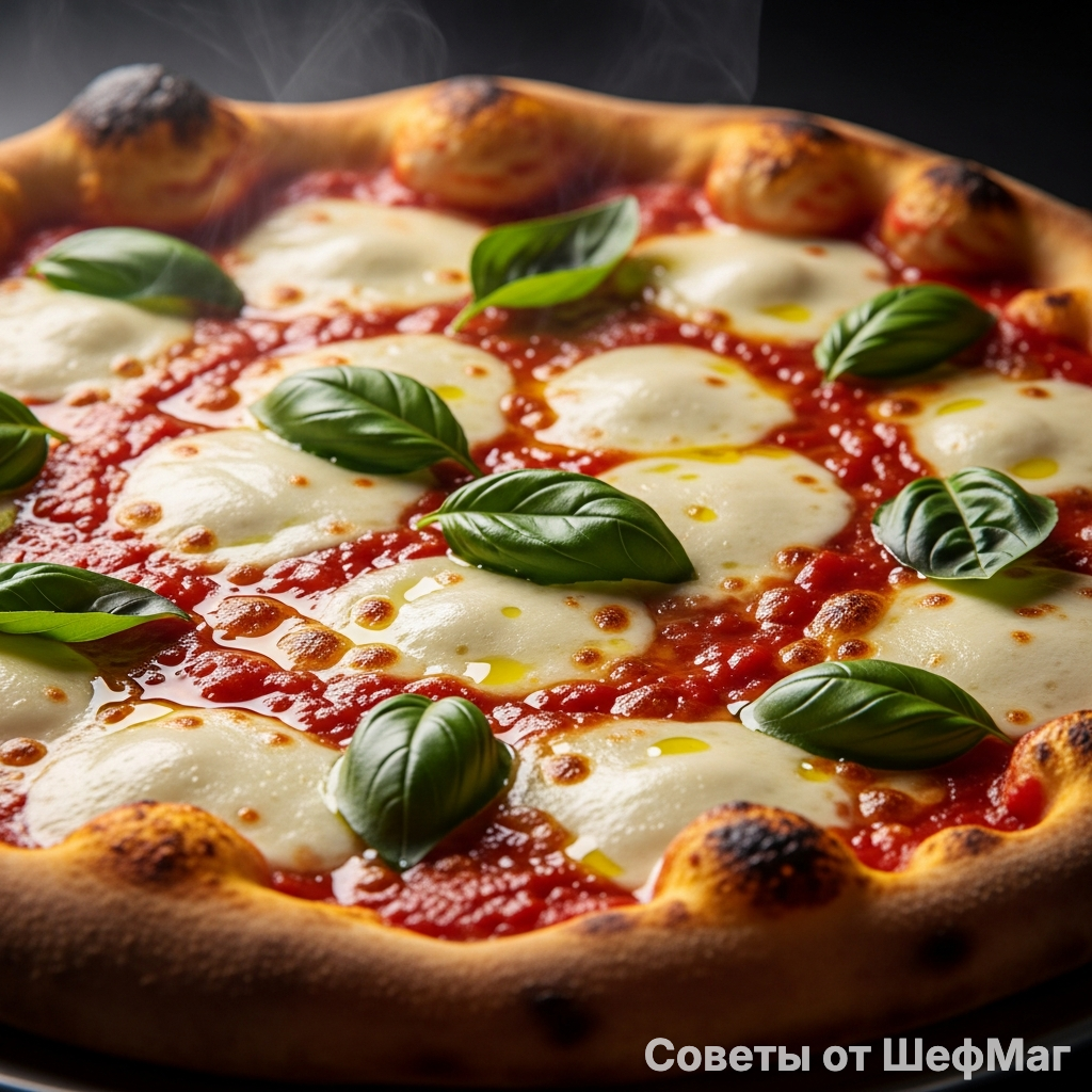 Милые дамы, посмотрите на эти обожженные края и нежный глянец сыра — это признак идеальной температуры.