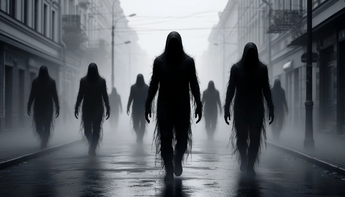 В том мире бродили чёрные сущности.