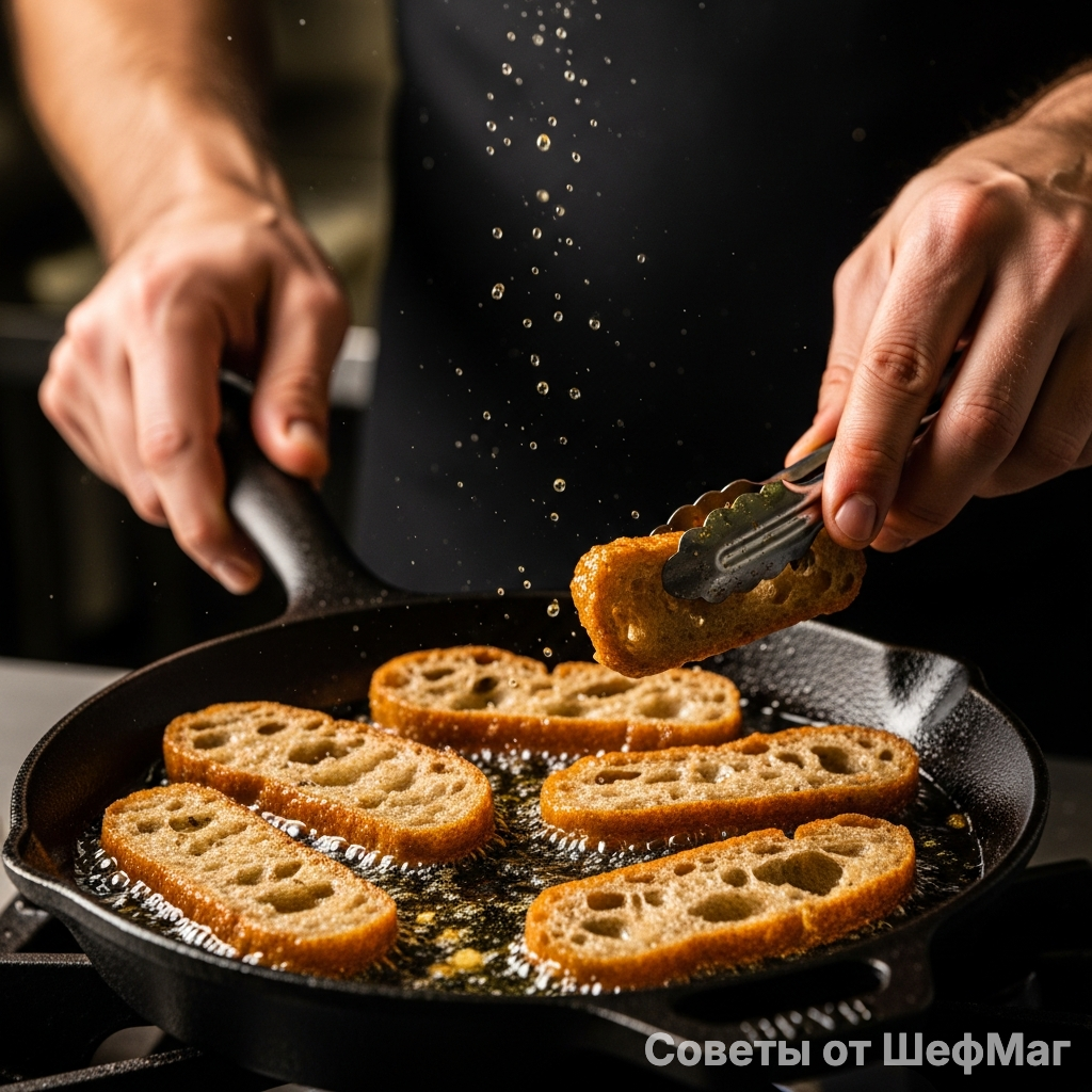 Чесночный аромат должен сводить с ума еще на этапе обжарки.