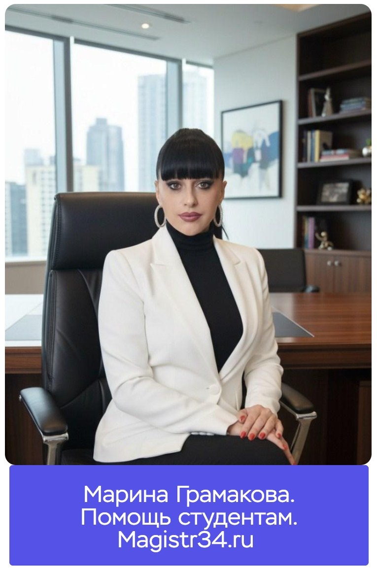 Консультант по дипломным работам - Марина Грамакова.