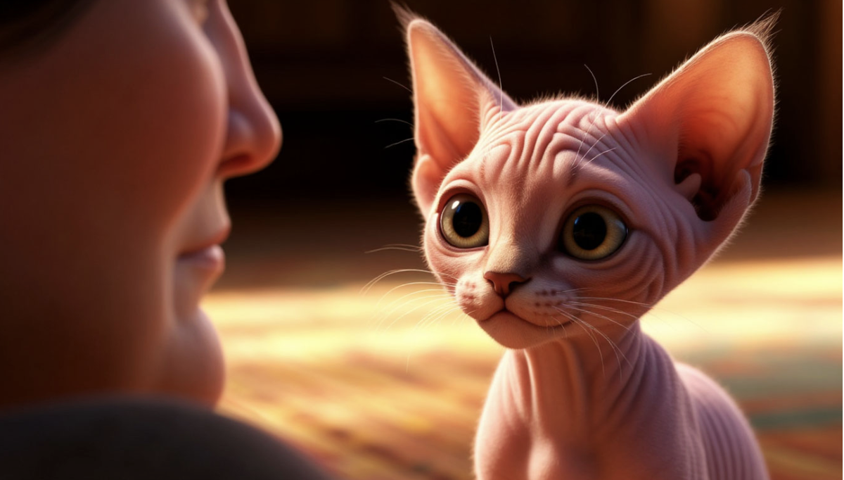 Изображение создано ИИ для канала Kote4com: всё о сфинксах