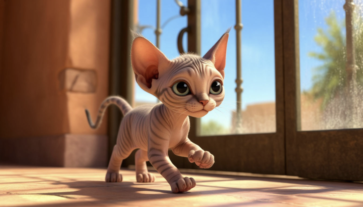 Изображение создано ИИ для канала Kote4com: всё о сфинксах