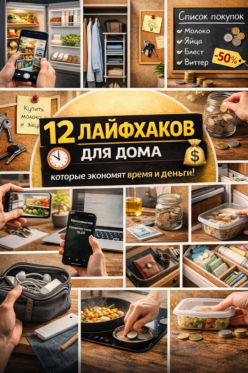 12 простых лайфхаков для дома
