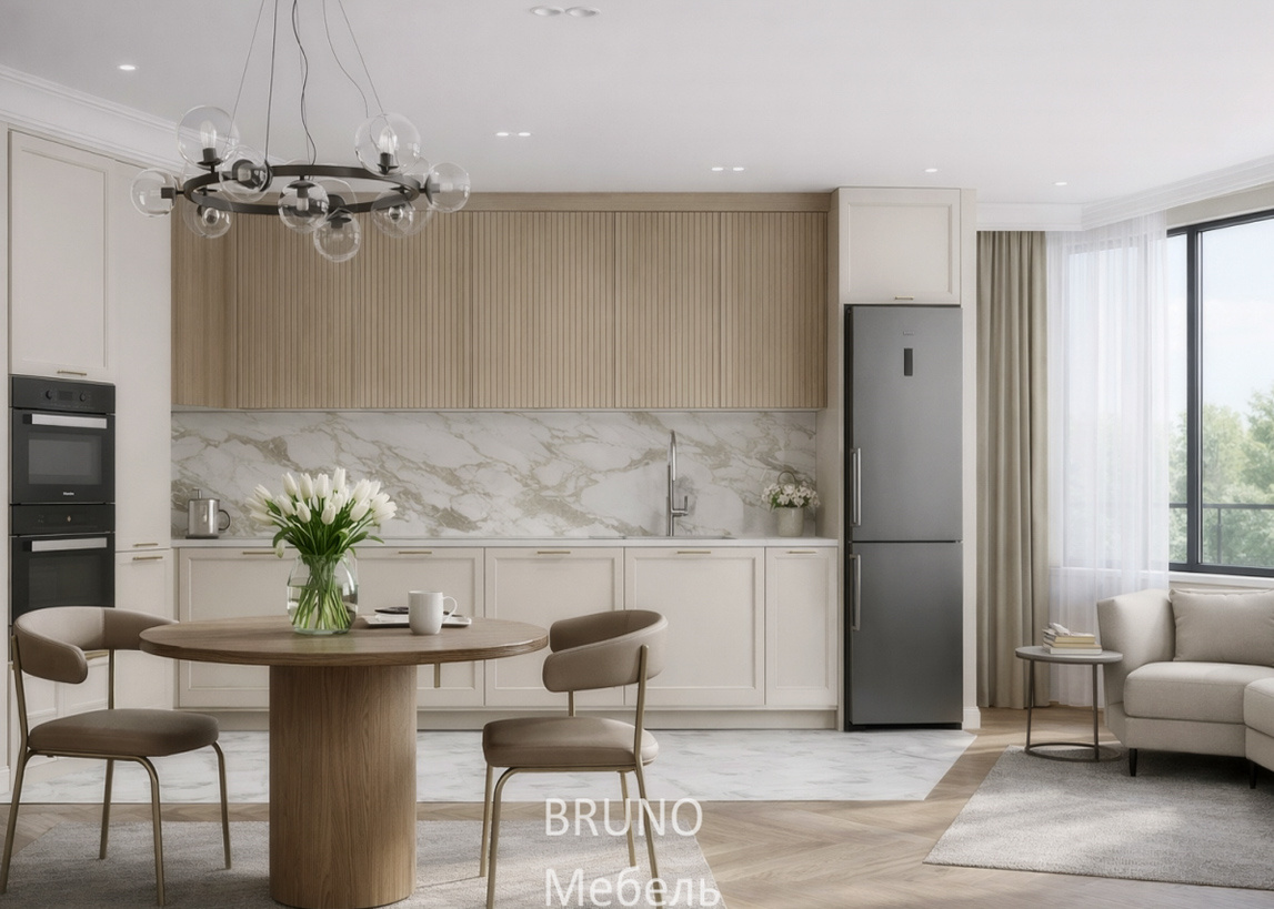 📸 Фото 2:   «Хорошая мебель не просто стоит в помещении — она собирает интерьер воедино».
