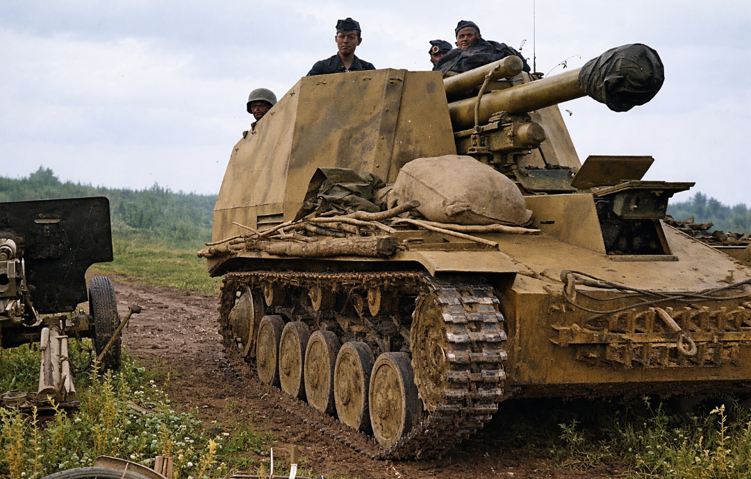«Wespe» Sd.Kfz. 124 летом 1943 года