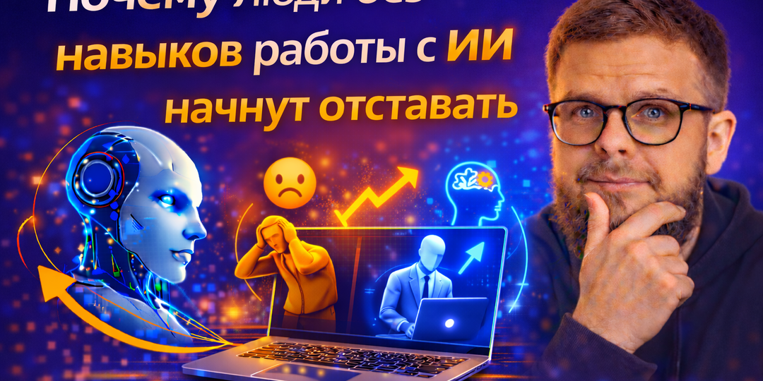 Почему люди без навыков работы с ИИ начнут отставать
