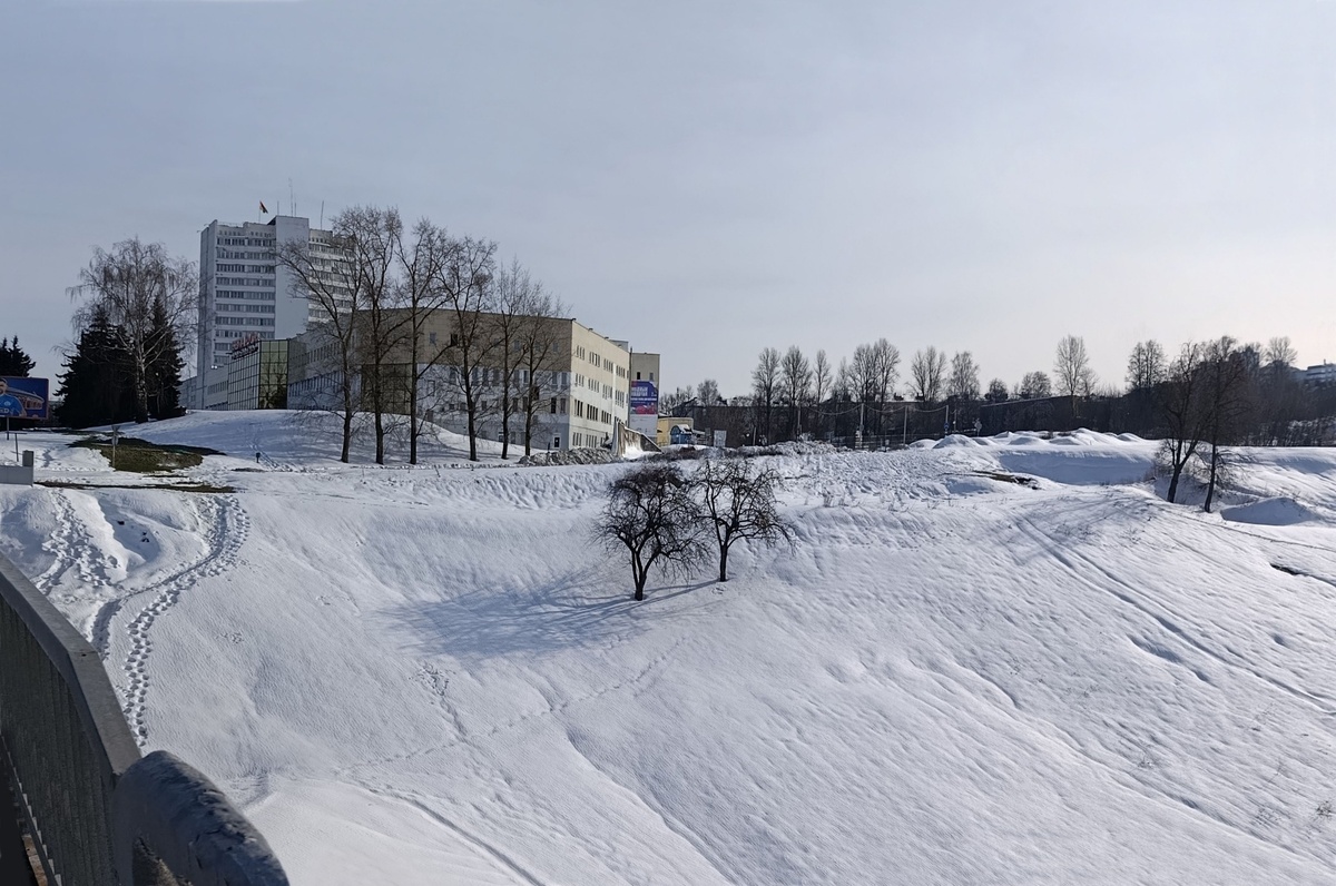 Так это место выглядит сейчас. Зима 2026 года. Фото: Виктор Борисенков