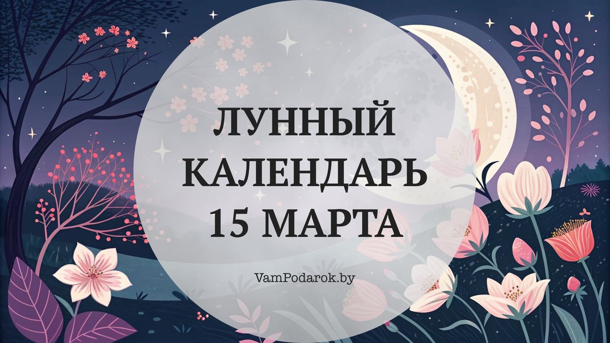 Лунный календарь на 15 марта 2026 года: Луна в Водолее говорит «думай шире, делай проще»