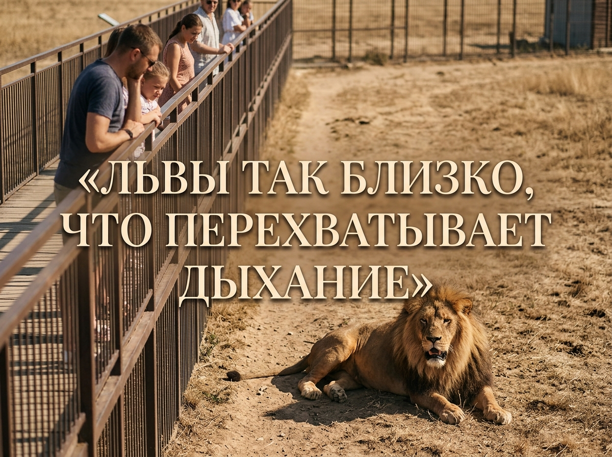 Львы на расстоянии вытянутой руки