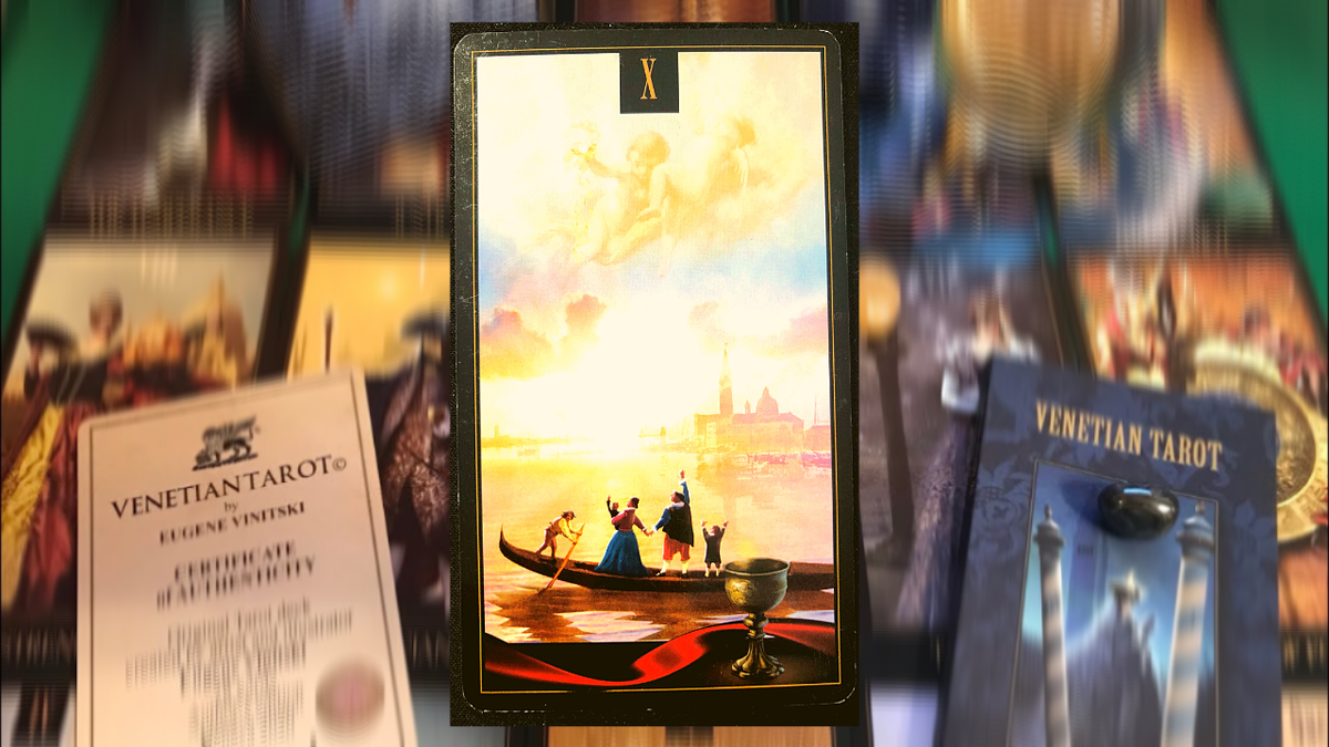 Десятка Кубков. Photo «Venetian Tarot» Eugene Vinitski