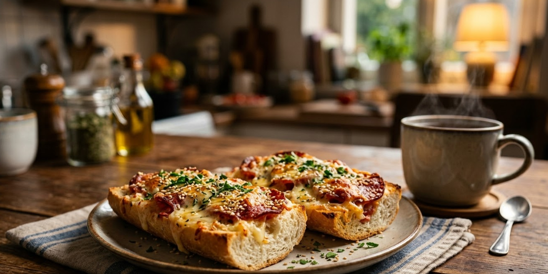 Горячие бутерброды к чаю 🔥 из батона, сыра и колбасы за 10 минут