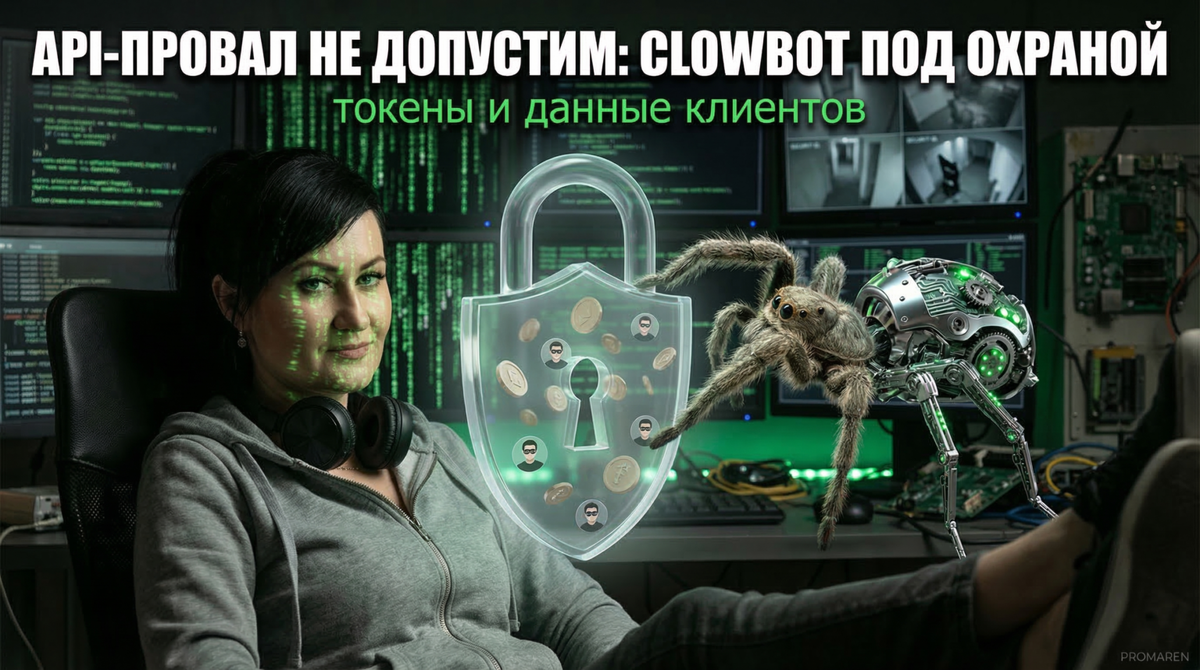    Практические настройки безопасности в Clowbot — защищаем API-токены и доступ к данным клиентов | Марина Погодина, PROMAREN Марина Погодина