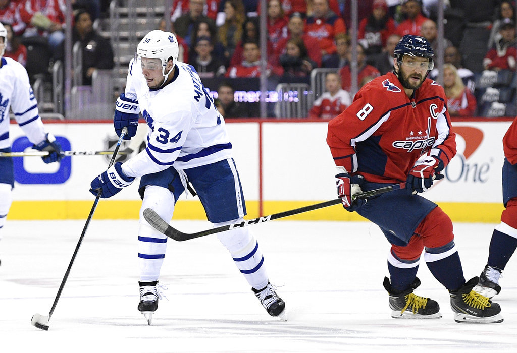    Хоккей НХЛ Остон Мэттьюс и Александр Овечкин (AP)