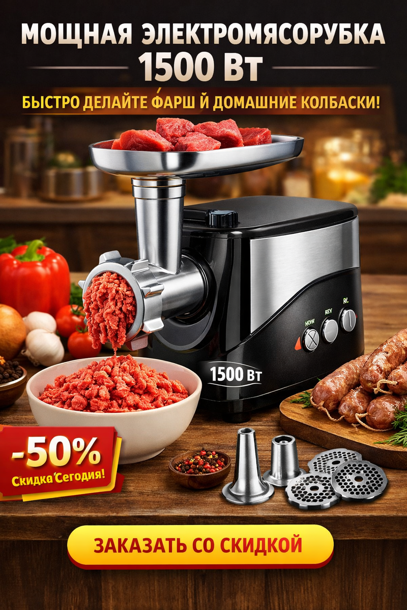 электрическая мясорубка