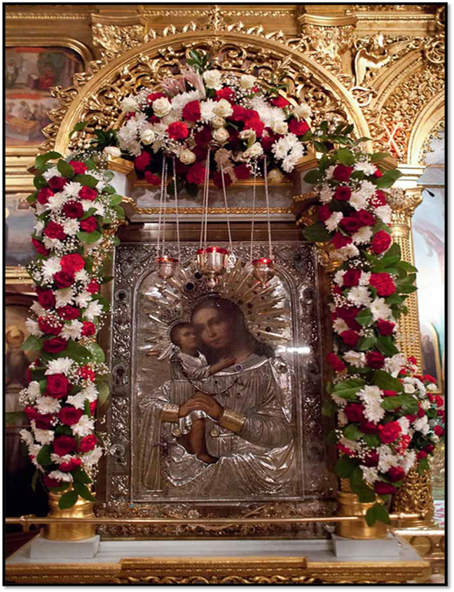 Чудотворный образ Богородицы «Взыскание погибших» в московской церкви Воскресения Словущего в Брюсовом переулке