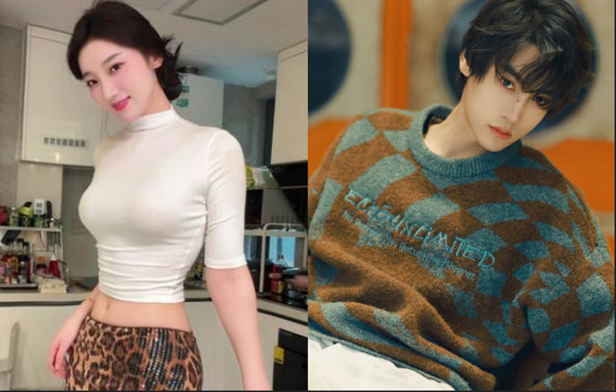 стримерша Цзючэнмэй и китайский актер Тянь Сюнин.