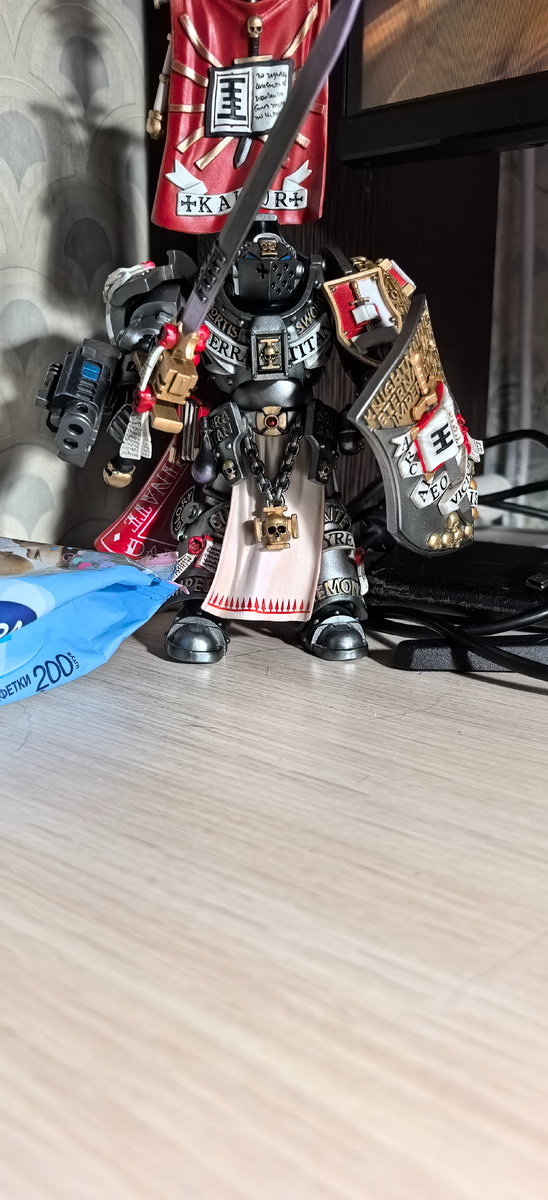 Командир Серых Рыцарей прибыл к новому месту службы... Ну, Драйго ведь - офицер, так что, командир, всё нормально...