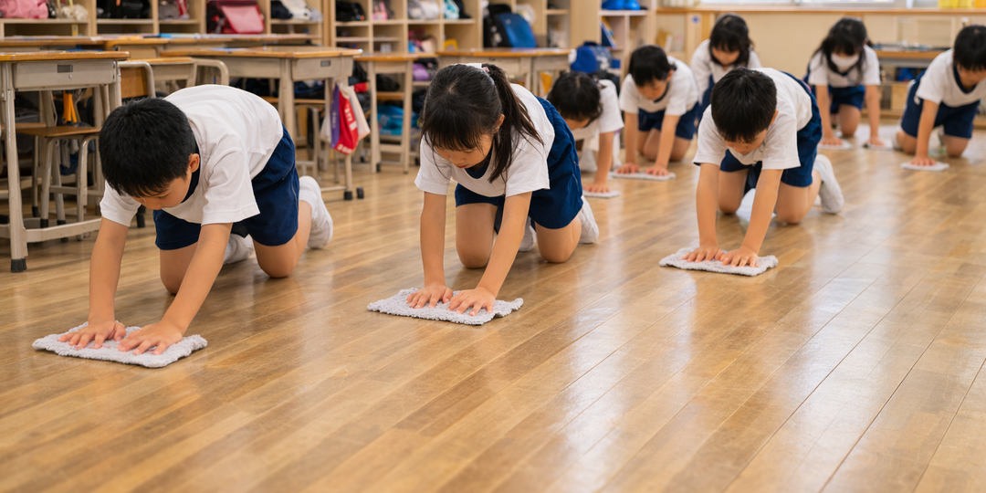 Чистота по-японски: тапочки для туалета и мыть пол руками