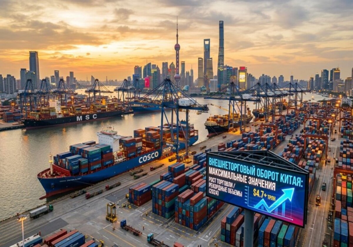    Внешнеторговый оборот Китая поднялся до максимальных значений