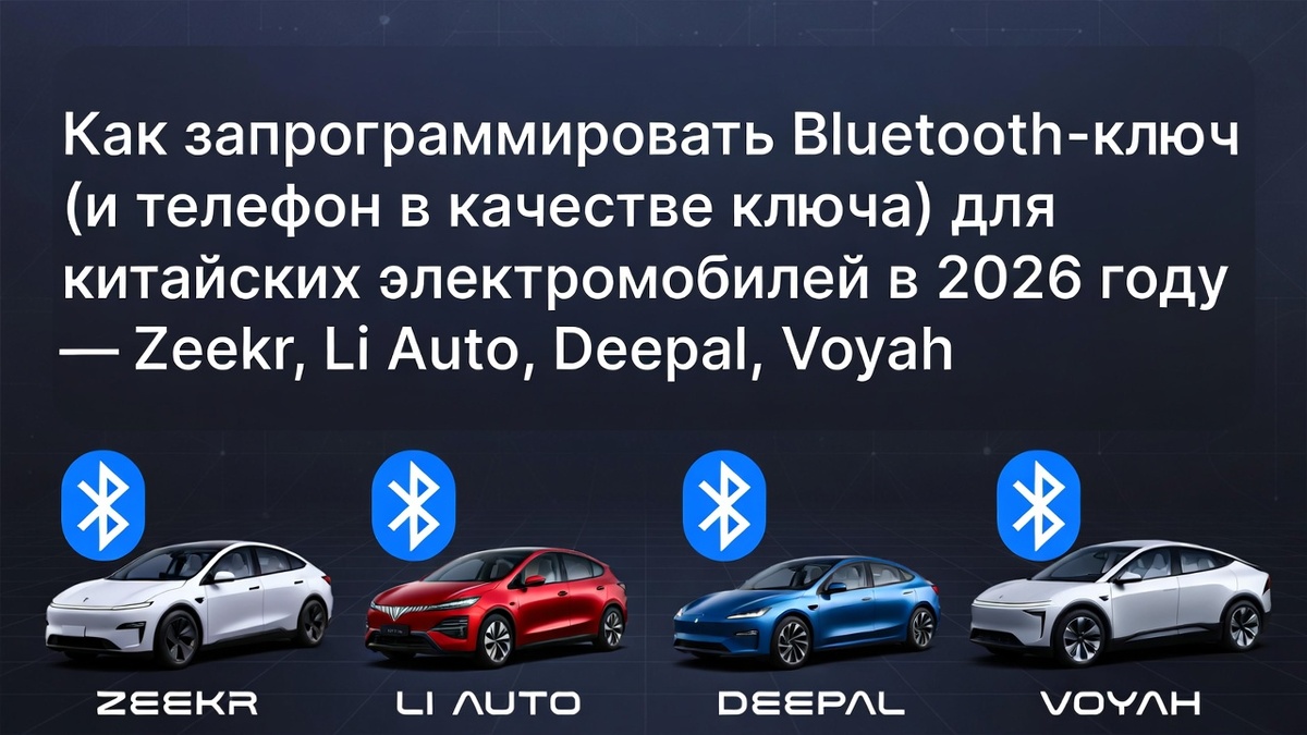 Потеряли брелок или хотите добавить второй? На большинстве китайских EV 2025–2026 годов это делается через официальное приложение — без дилера и за 10–15 минут, если есть хотя бы один рабочий ключ. Вот полная инструкция + важные нюансы.