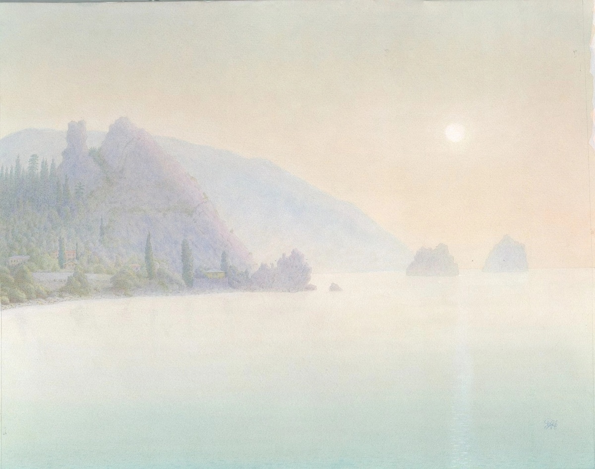 Мухин-Чебоксарский А. Л. Сон о Гурзуфе. 2021 г., бум., акв., 45х56