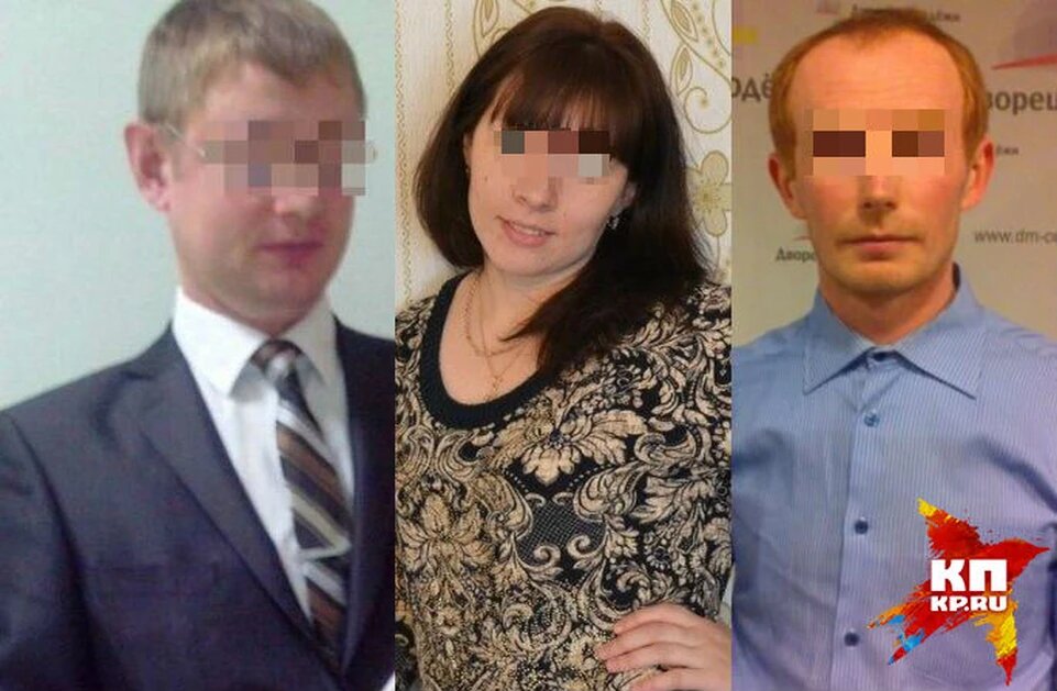 Полицейский (слева), узнав, что его жена (в центре) изменяет ему с начальником (справа) убил его. Фото соцсети