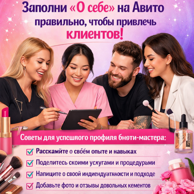    Как заполнить раздел «О себе» на Авито, чтобы привлечь клиентов и построить доверие: пошаговое руководство для бьюти-мастера admin