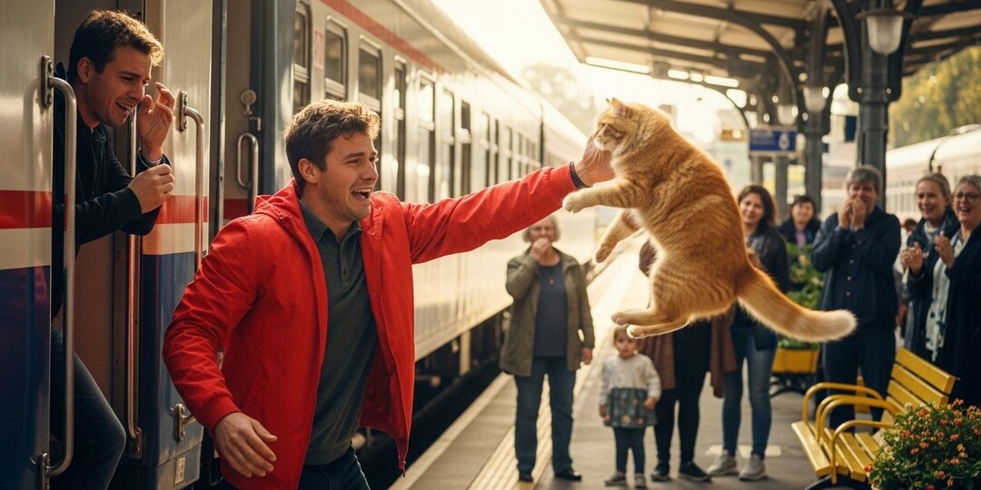 Кот 3 года ждал хозяина на перроне вокзала, отказываясь уходить даже в самые лютые морозы