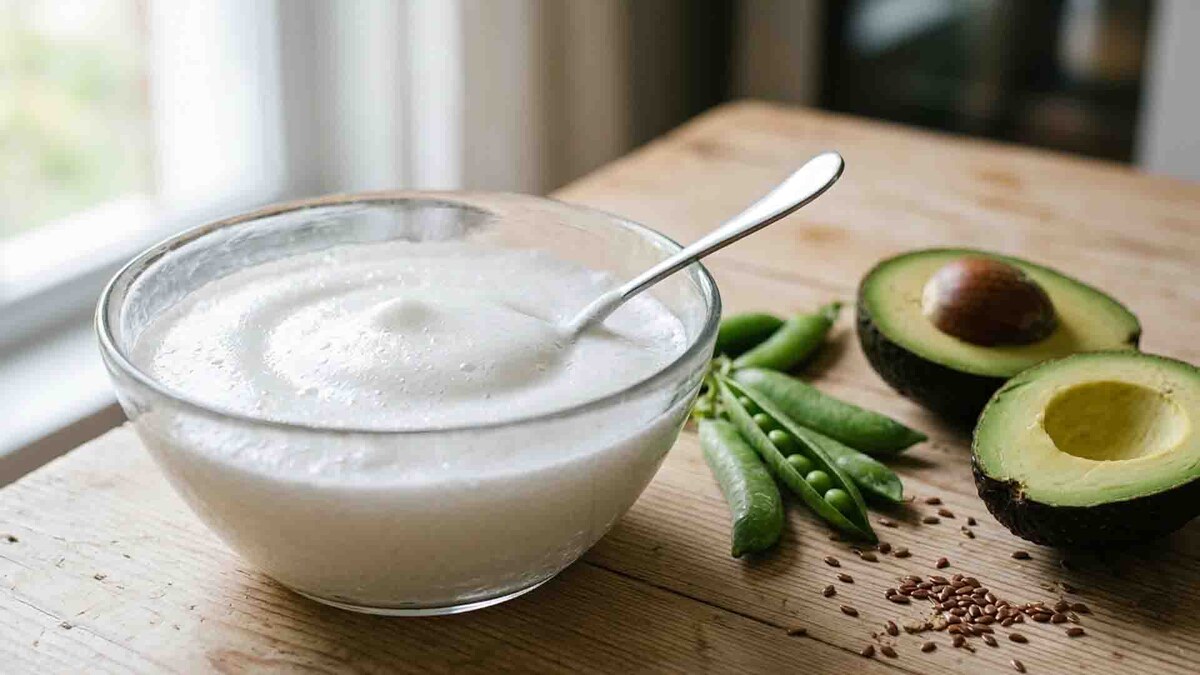 Магия в деталях. Аквафаба в сочетании с семенами льна и авокадо — это настоящий секрет идеальных и полезных десертов, который теперь поселился на кухне наших героев.