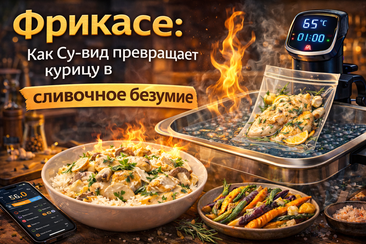 Фрикасе — как Су-вид превращает курицу в сливочное безумие