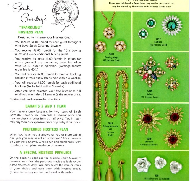 Каталог компании Sarah coventry, август 1969 год