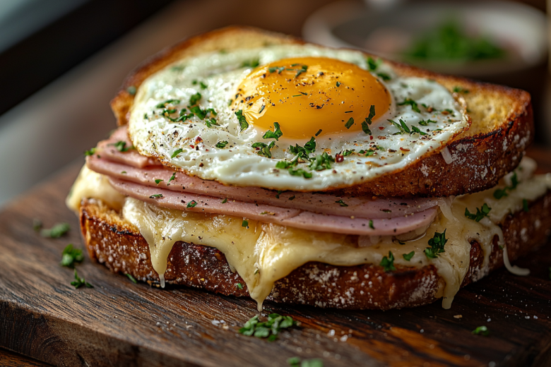 Горячий бутер Крок мадам.