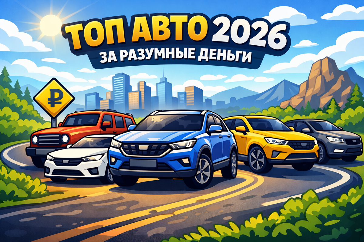 Обложка ТОП новых автомобилей 2026 года за разумные деньги