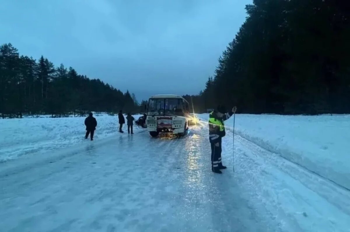    Под Пермью рейсовый автобус столкнулся с машиной, пострадали трое человек