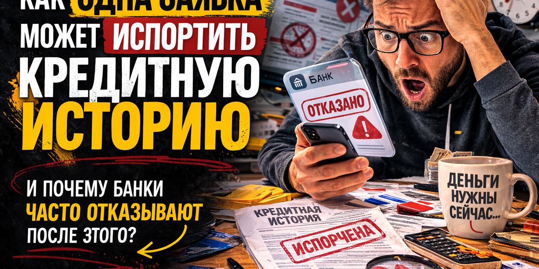 Как одна заявка может испортить кредитную историю