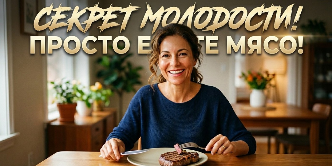 Почему люди, которые едят мясо каждый день, выглядят моложе