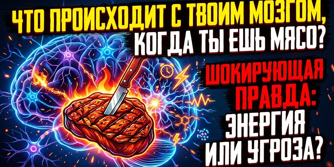 Что происходит с мозгом, когда человек ест мясо?