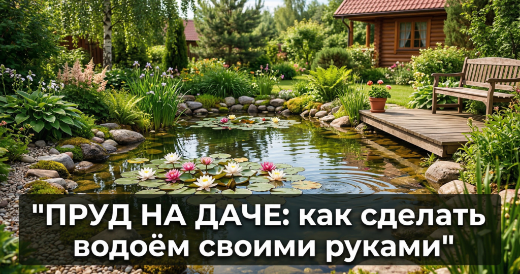 Пруд на даче: как сделать водоём своими руками